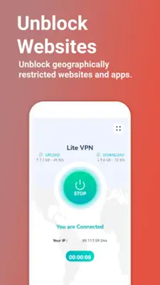 Lite VPN - Secure VPN Proxy android App screenshot 1